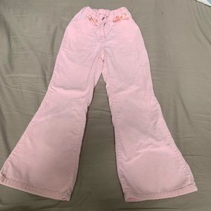 Gymboree pink corduroy girls bellbottom pants
